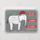 Suche nach white elephant party einladungen Santa