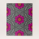Suche nach rosa und grau puzzle Blumenmuster