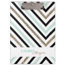 Suche nach gold zickzack klemmbrett Schwarz