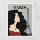 Suche nach paris chic postkarten Vintag
