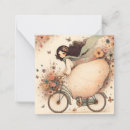 Suche nach vintage blumen kleine grußkarten Fahrrad