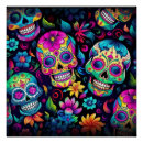 Suche nach blumenschädel poster Dia de los muertos