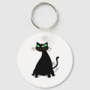 Suche nach grünes auge schlüsselanhänger Schwarze katze