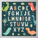 Suche nach dinosaurier kinder poster Alphabet