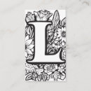 Suche nach monogramm l visitenkarten Schick