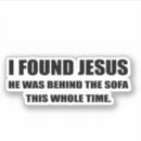 Suche nach lustige religion aufkleber Jesus