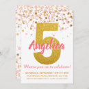 Suche nach fünfter geburtstag einladungen Glitzer