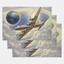 Suche nach vintage flugzeuge geschenkpapier Pilot