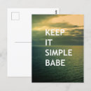Suche nach einfaches leben postkarten Typografie