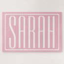 Suche nach rosa und weiß puzzle Für sie