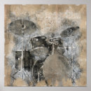 Suche nach drum kit poster Vintag
