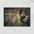 Suche nach kopfhörer visitenkarten Diskjockey