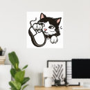 Suche nach katze und maus poster Schwarz