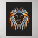 Suche nach geometrischer löwe poster Tier