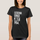 Suche nach legende seit 1954 tshirts Jahr