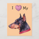 Suche nach hund mit herz postkarten Tier