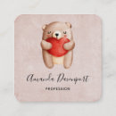 Suche nach teddybären visitenkarten Braunbär