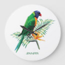 Suche nach grüner papagei wanduhren Vogel