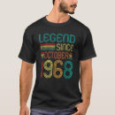 Suche nach legende seit 1968 tshirts Geburtstag
