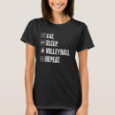 Suche nach essen sie schlaf volleyball tshirts Vintag