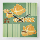 Suche nach kaffeebohnen wanduhren Café