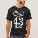 Suche nach 43 hochzeitstag tshirts Ehefrau