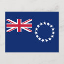 Suche nach cookinseln postkarten Flagge der cookinseln