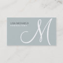 Suche nach monogramm m visitenkarten Für sie