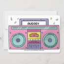 Suche nach boombox einladungen Retro