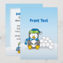 Suche nach schneeball einladungen Pinguin