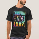 Suche nach legende seit 1987 tshirts Jahre