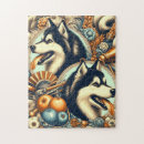 Suche nach siberian husky puzzle Niedlich