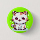 Suche nach kawaii katze buttons Süß