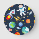 Suche nach der raum der kinder wanduhren Astronaut