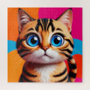 Suche nach große katzen puzzle Blaue augen