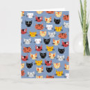 Suche nach blaue katze karten Muster