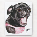 Suche nach schwarzer mops mousepads Haustier
