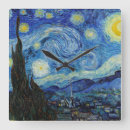 Suche nach vincent van gogh wanduhren Starry night