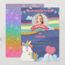 Suche nach niedlicher unicorn einladungen Glitzer