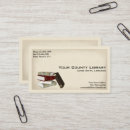 Suche nach bibliotheken visitenkarten Bibliothekar