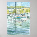 Suche nach jachthafen poster Aquarell