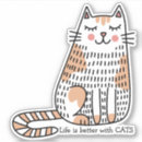 Suche nach das leben ist süß aufkleber Cartoon