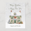 Suche nach weihnachtshäuser postkarten Schnee