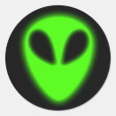 Suche nach grünes alien aufkleber Science fiction