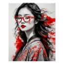 Suche nach frau im schwarzen poster Glamour