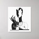 Suche nach perlen leinwandbilder Frau