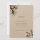 Suche nach rustikale winterhochzeit einladungen Kiefernzapfen