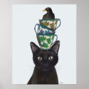 Suche nach black cat poster Cute black cats