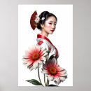 Suche nach geisha poster Blume