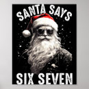 Suche nach lustiger weihnachtsmann poster Sechs sieben
